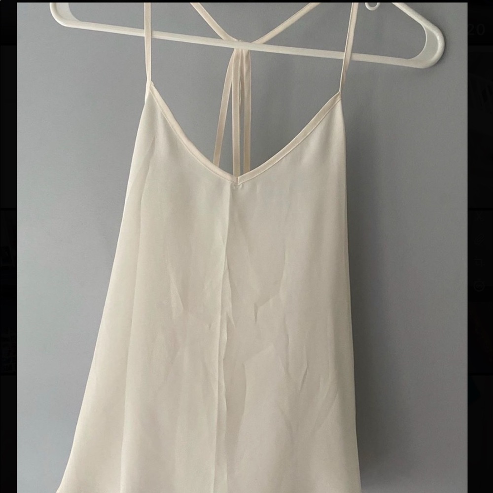 white tank top